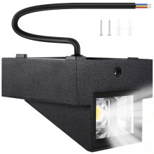 5W Moderna Applique da Parete un Led per Esterni Lampada da Parete Impermeabile Perfetta per Corridoio Cortile Cancello Terrazza Balcone Giardino