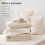 Beige Twin Comforter Set 5-Piece Bed in a Bag 5