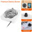 Electric Single Burner Hot Plate 1000W 5-Temp White 3