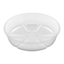 Confezione da 10 Sottovasi per Piante, Vassoio Raccogligocce, Sottovasi nel Plastica Trasparente da 6 Pollici per Piante da Interno, Vassoio
