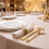 Disposable Gold Silver Plastic Cutlery Set 100 pcs 2
