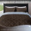 Queen Comforter Set Brown Blue 3-Piece 88x92 Inch 2