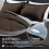 Queen Comforter Set Brown Blue 3-Piece 88x92 Inch 3