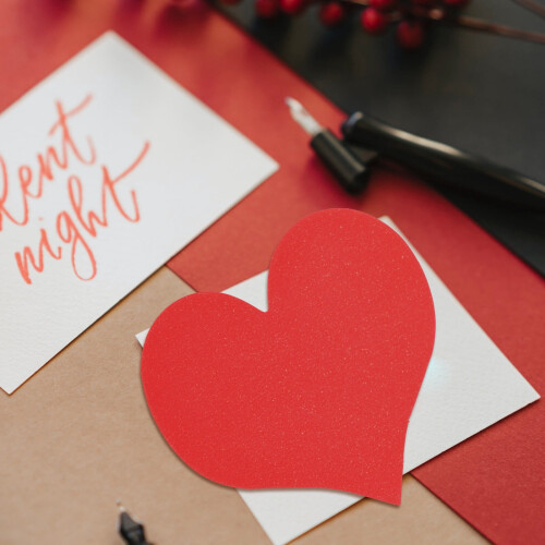 Valentine's Day blank heart-shaped cards 100 pcs 1