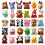 Mini Plush Animal Toys Keychain 30 pcs 8