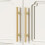 Cabinet Handles Gold 4 Inch Center 10 Pack 2