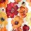 Leah Light Filtering Curtains Pair 52x63 Red Orange Floral 3