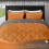King Comforter Set Burnt Orange Grey 3-Piece 2
