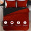Full Size Comforter Set Red Black 3-Piece All-Season 4