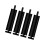 Black Adjustable Sofa Feet 20cm 4 Pcs 5