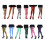 Women's Rainbow Multicolor Striped Opaque Microfiber Footed 3