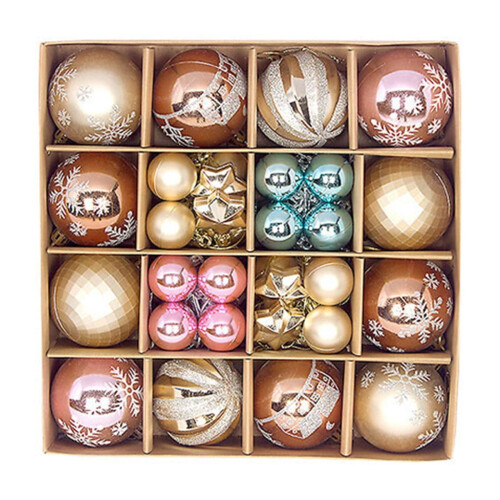 Staron Brown Christmas Balls Set 44 pcs