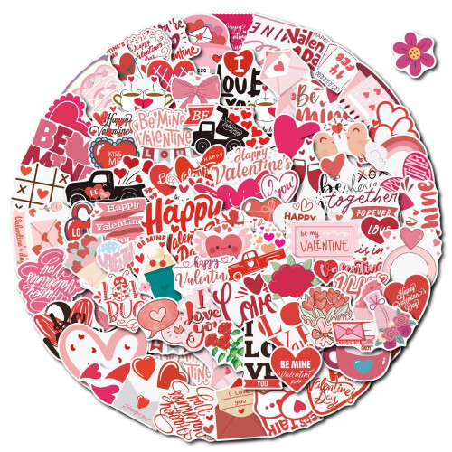 Heart Love Stickers for Notebook Journal Planner 100pcs 1