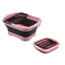 Collapsible Dish Basin with Drain Plug 1 Pack