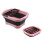 Collapsible Dish Basin with Drain Plug 1 Pack 1