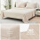 Beige Queen Comforter Set Seersucker 7-Piece 7