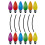 ULTNICE Magnetic Reflective Stickers Set 18 Pcs 6