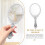 Handheld Mirror with Handle Portable Vintage Makeup Mirror 5