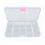 Bait Organizer Box Portable 15-Compartment White 7"x4" 2
