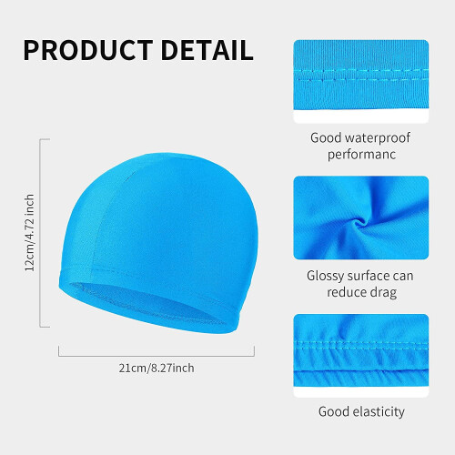Swimming Cap Unisex Waterproof 2 Pieces 1