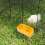 Plastic Wall Mount Hose Holder with Hook Yellow 8