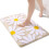 Tapete de banheiro Pink Daisy em microfibra antiderrapante, 50 x 80 cm (20 x 32 polegadas). 1