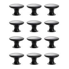 Stainless Steel Drawer Knobs Round 12 pcs