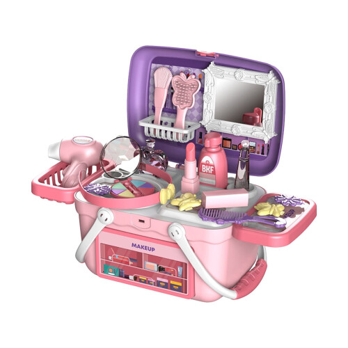 Pretend Play Center - 4-in-1 Activity Station with Storage 1