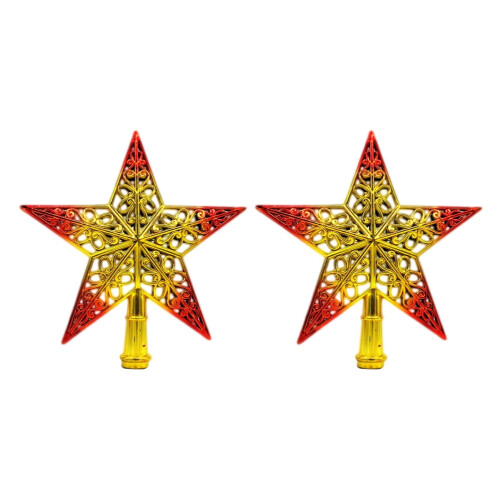 Christmas tree topper star 20 cm glittering