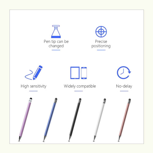 Penna stilo capacitiva per dispositivi touch con punta a disco 2