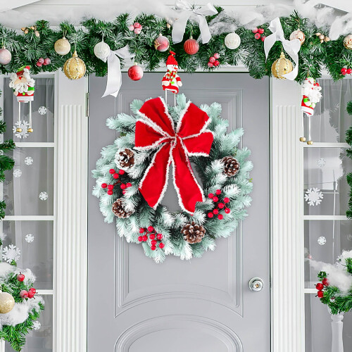 Christmas decoration red white rotating octave box mini tree