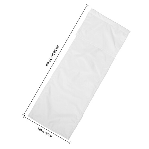 Store vénitien sans cordon en polyester blanc pour porte vitrée (1 pièce) 1