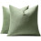 Fodere per cuscini in velluto verde salvia, set da 2 pezzi, 24x24 pollici 7