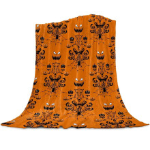 Halloween bat blanket purple soft warm throw 50x60 inches
