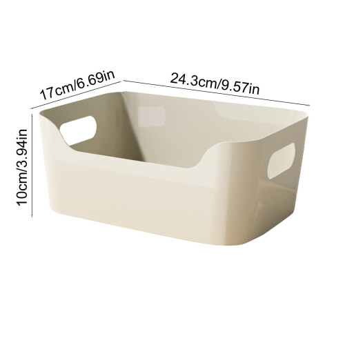Caixa organizadora de plástico para lanches de cozinha, 35,5 x 25,4 x 15,2 cm (14 x 10 x 6 polegadas) 2