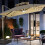 Solar Patio Umbrella Lights Remote Control Waterproof 12 LED 4
