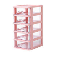 SHENGXINY transparent plastic 5-tier desktop drawer