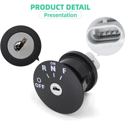 Interruptor de ignição e chaves para carrinho de golfe EZGO RXV48V 2