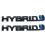Hybridemblem3D-metalllogotypmärke2 st 6