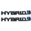 Hybridemblem3D-metalllogotypmärke2 st 7