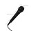Microfono nero con filo per live streaming e podcasting. 8