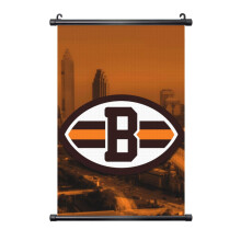 Browns Football Team PVC Black Axis Hanging Painting 12x16