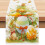 Easter egg bow table runner white linen 13 x 72 inch 2