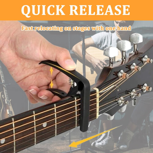 Klassischer Gitarren-Capo mit Silikonpolster, 6-saitig 1