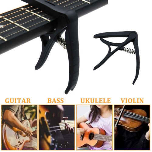 Klassischer Gitarren-Capo mit Silikonpolster, 6-saitig 2
