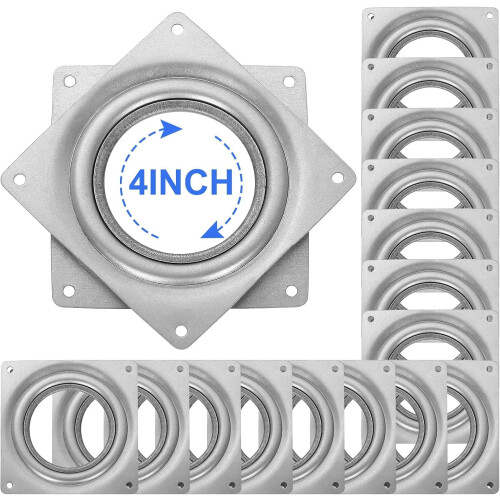 Lazy Susan Turntable Bearings 4 Inch Square 16 Pack