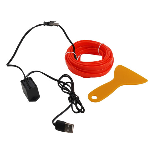 Auto LED-stripverlichting Rood 5M Flexibel USB Sfeerverlichting 1