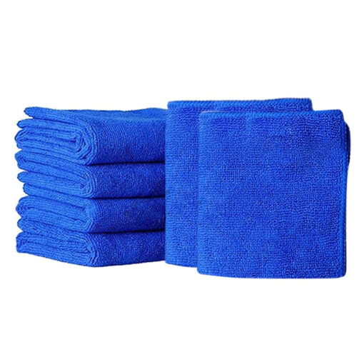 Microvezel autowasdoeken blauw 25x25cm 6-pack 1