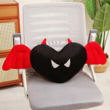 Yooshoverk Halloween angel devil plush pillow 28.7x11 in