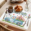 Påskplacemats med 12 blågrön lastbil och kanintulpanägg 3